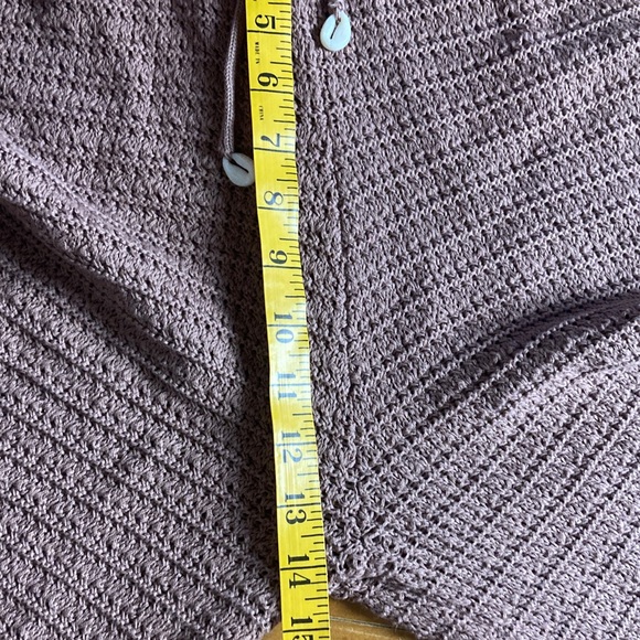 Sincerely Jules Chocolate Brown Textures Chunky Knit Wide Leg Pull On Pants Sz L - Picture 8 of 10